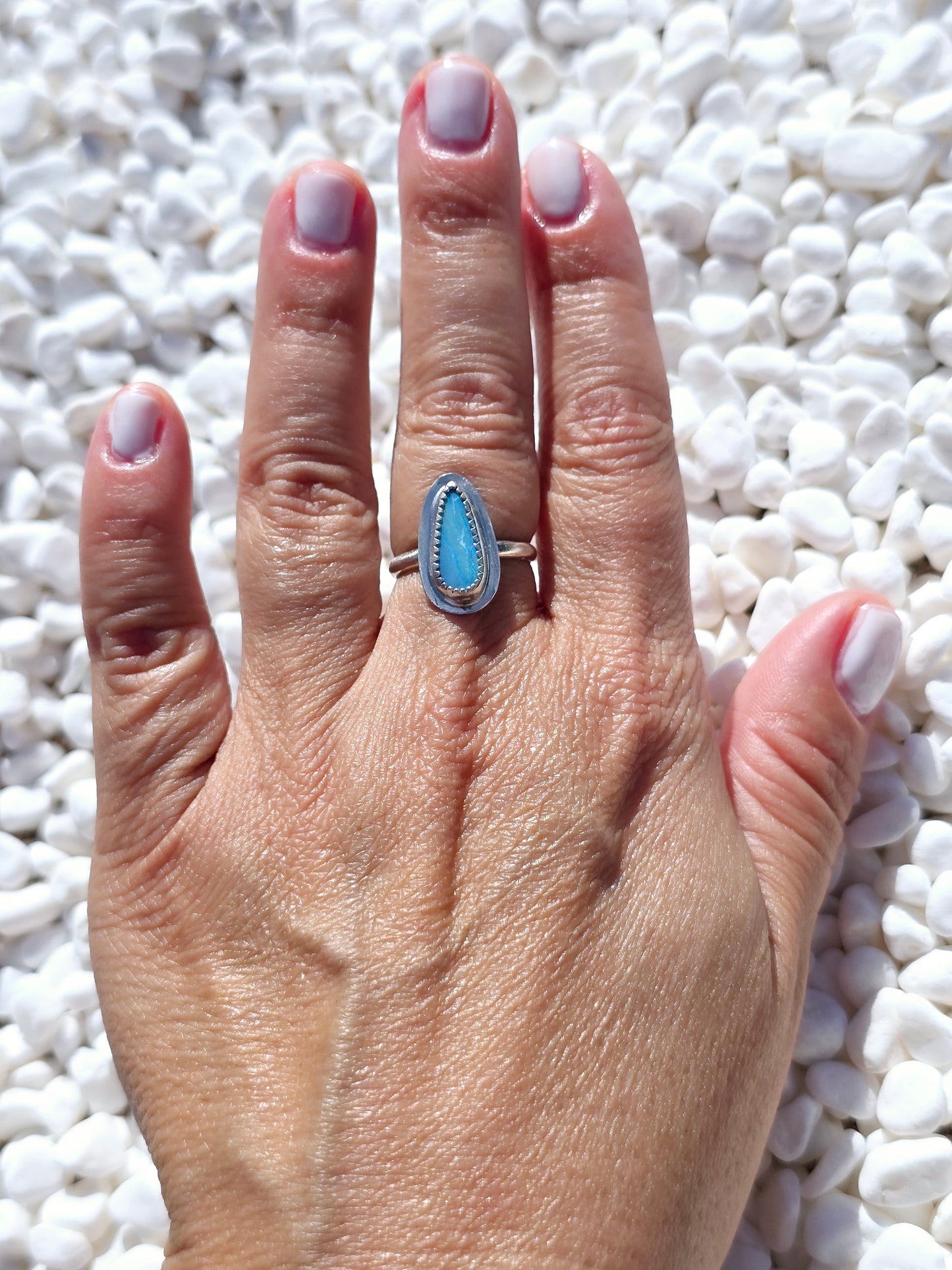 Deep Water Opal Ring (size 6.5)