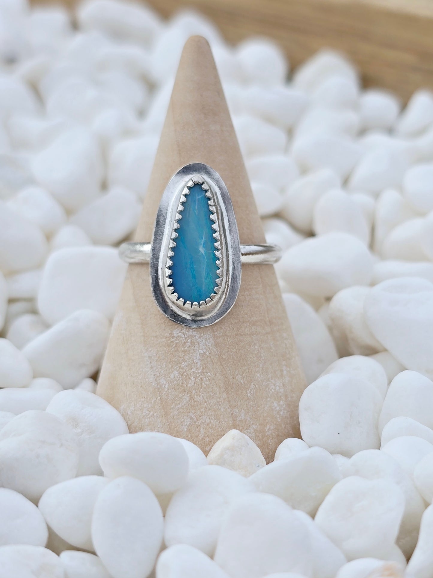 Deep Water Opal Ring (size 6.5)