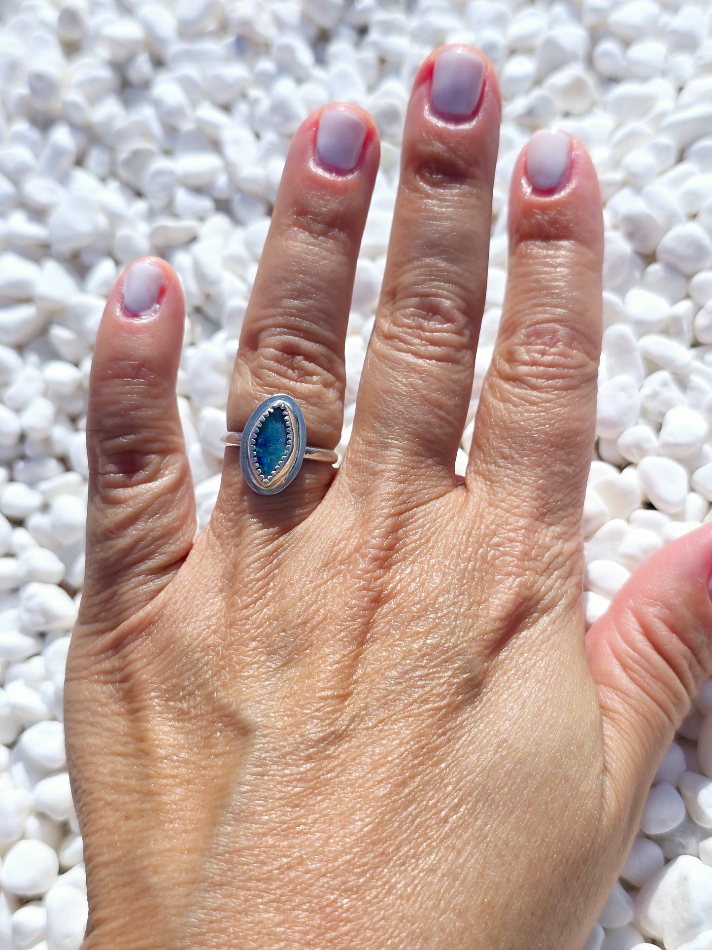 Opal Eye Ring (size 6.25)